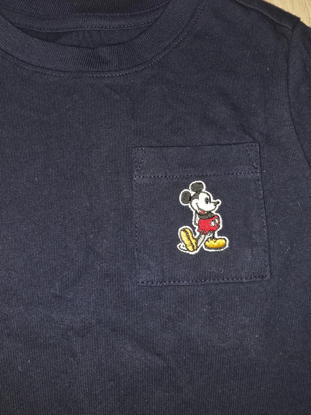 GAP Navy Short-Sleeve Tee with Mickey Pocket